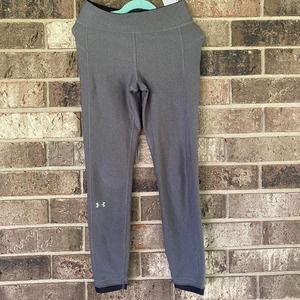 Under Armour Heatgear Compression Leggings Gray High Rise Size XS